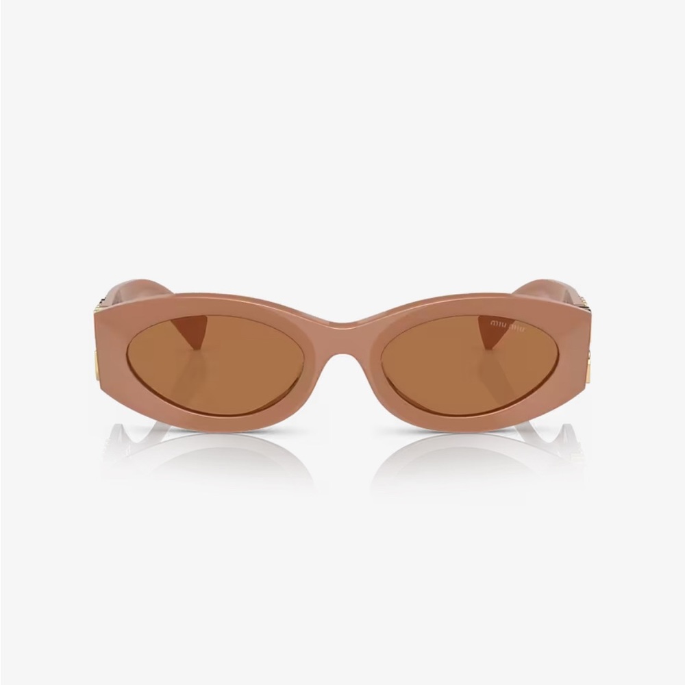 New MiuMiu MU 11WS sunglasses Caramel - Picture 2 of 3